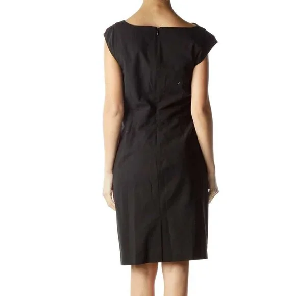 Banana Republic Black Cowl Neck Wool Dress - Picture 2 of 3